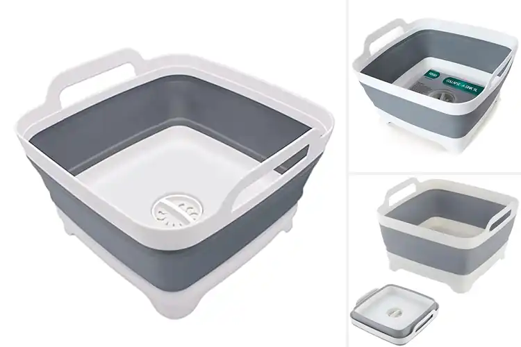 Detailed view of 10 Best Collapsible Dish Basins With Drain Plug: Must-Have