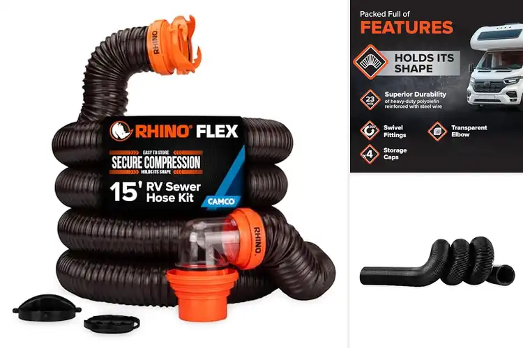 Detailed view of 10 Best Flexible RV Sewer Hoses: Dump Easy